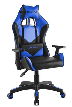 Silla gaming ergonómica reclinable con ruedas 360°