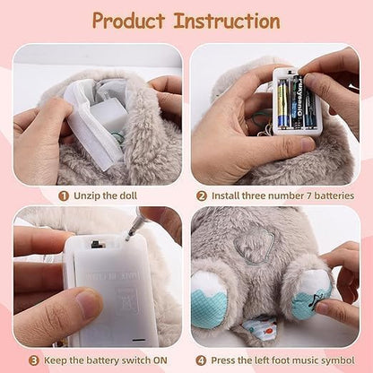 Peluche relajante para bebé que simula respiracion ( nutria gris ) - additional image 13