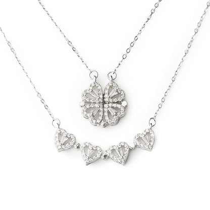 Collar con colgante de trébol transformable plata - additional image 2