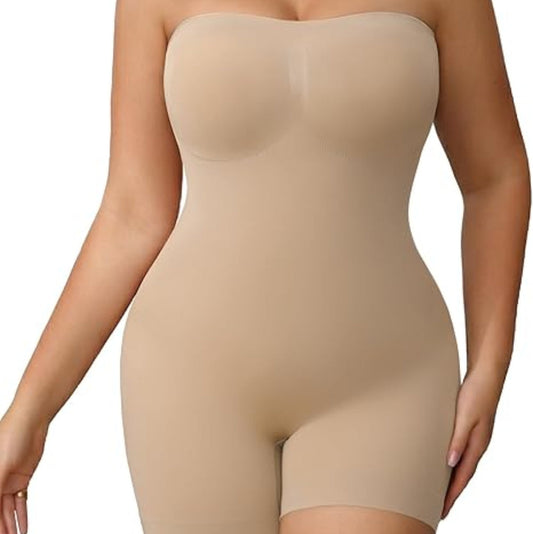 Faja moldeadora sin tirantes con control de abdomen beige M/L - additional image 1