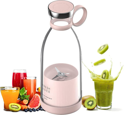Mini licuadora portátil rosa