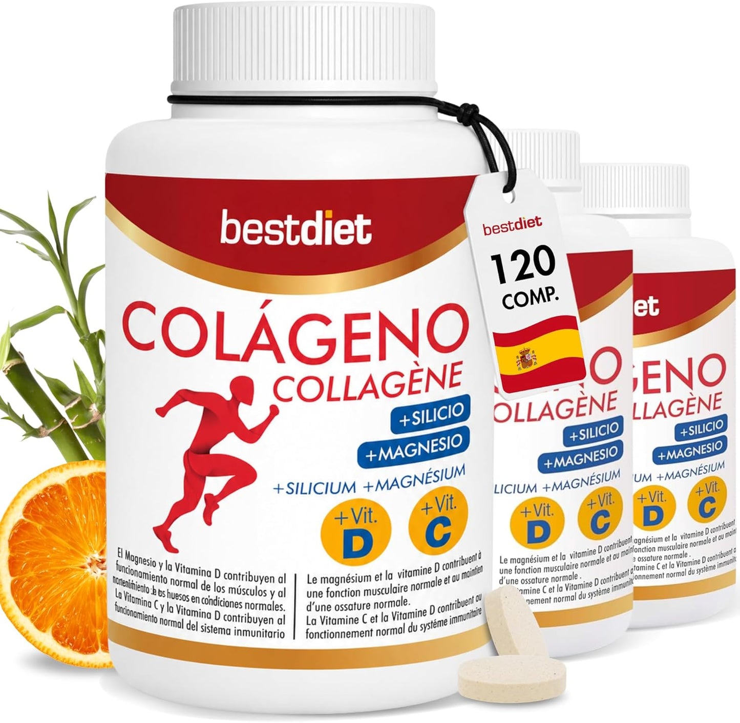 Pack 2 colágeno hidrolizado 120 comprimidos
