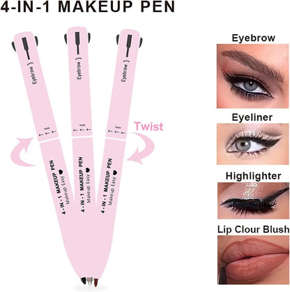 Lápiz de maquillaje multifunción cuatro en uno