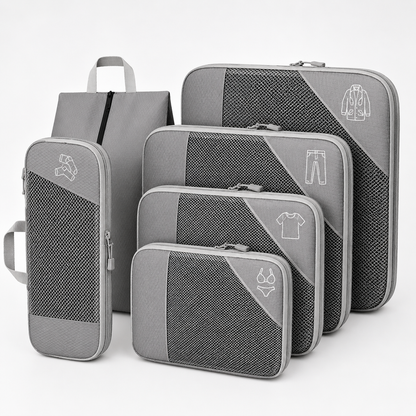 Set de 5 bolsas de compresión para maleta
