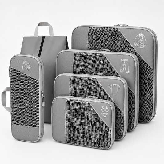 Set de 5 bolsas de compresión para maleta