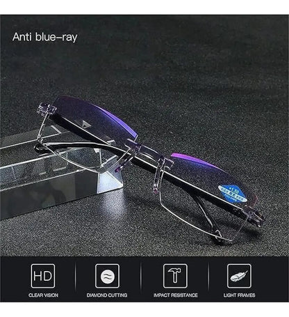 Pack de Gafas Anti Rayos Azules Multifocales Auto Graduable mas Funda de Cuero - additional image 6