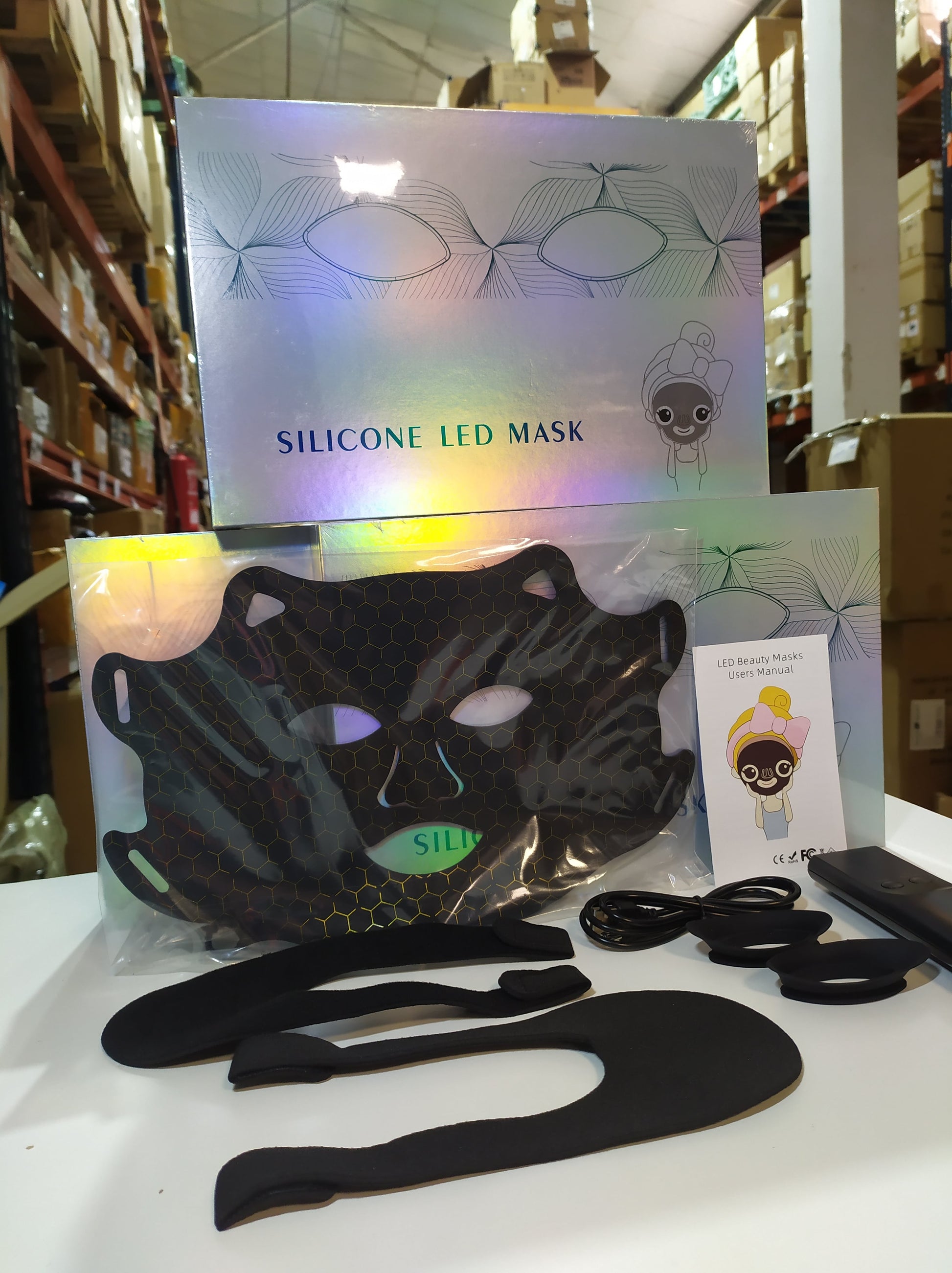 Máscara facial LED flexible con mando de control — vista 13