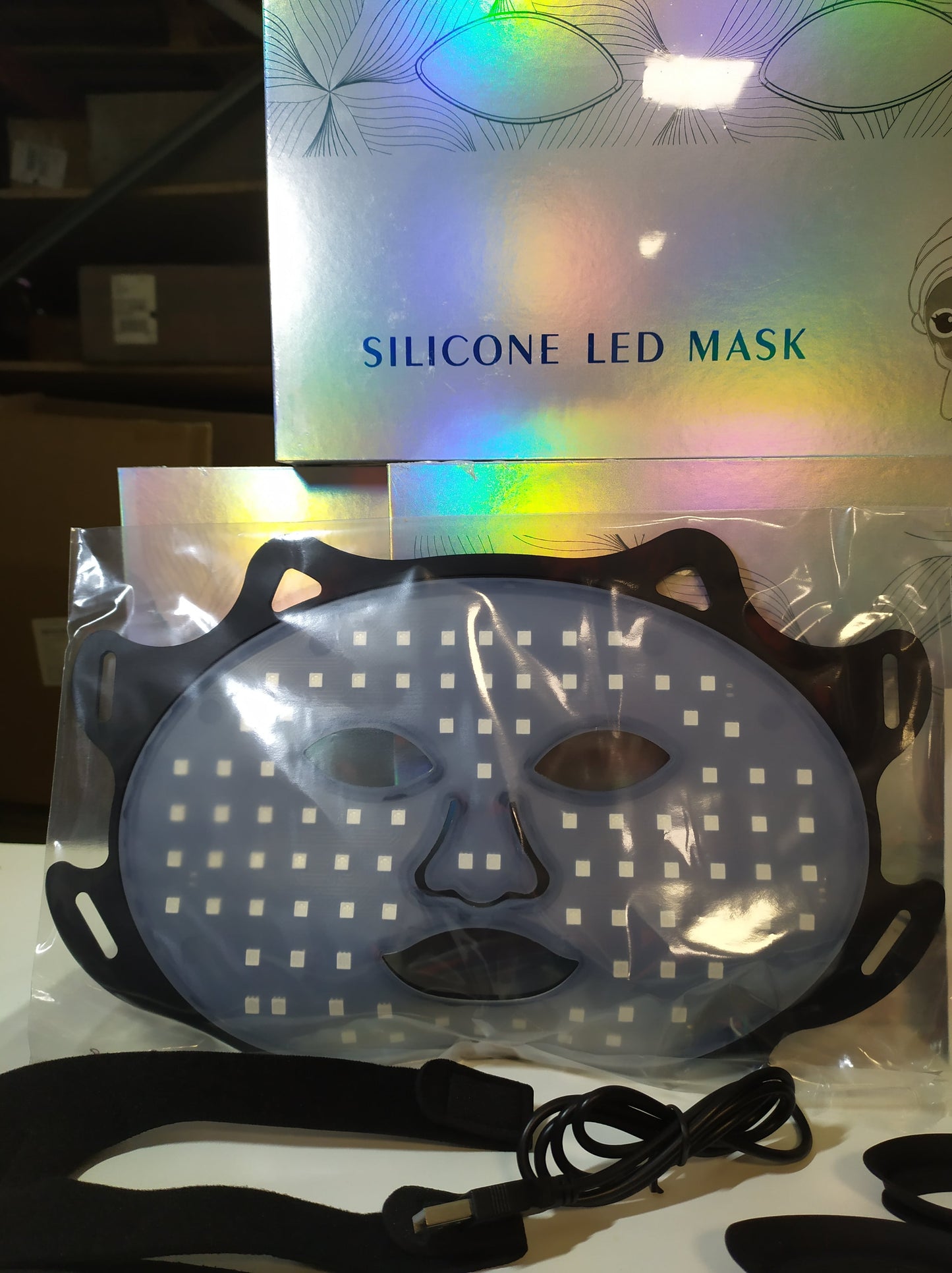 Máscara facial LED flexible con mando de control — vista 20