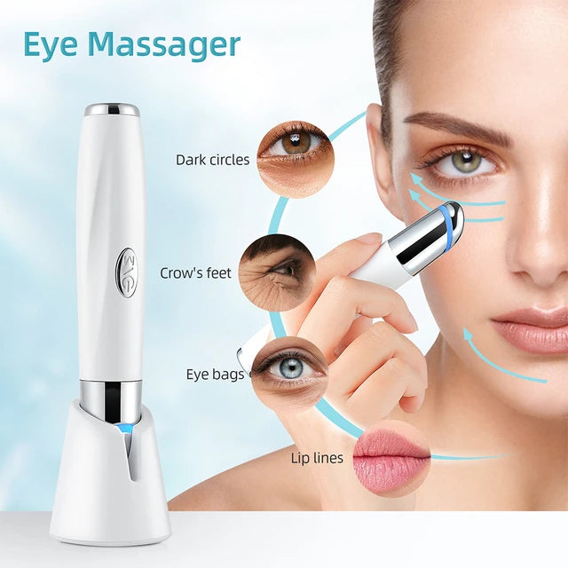 Masajeador recargable para contorno de ojos y labios