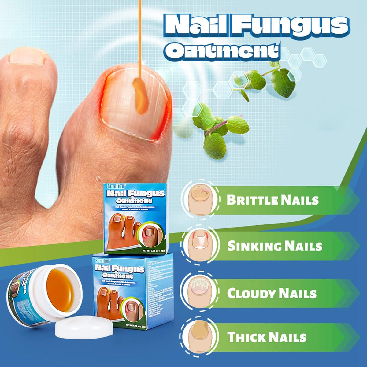 Crema para el tratamiento de hongos en las uñas
