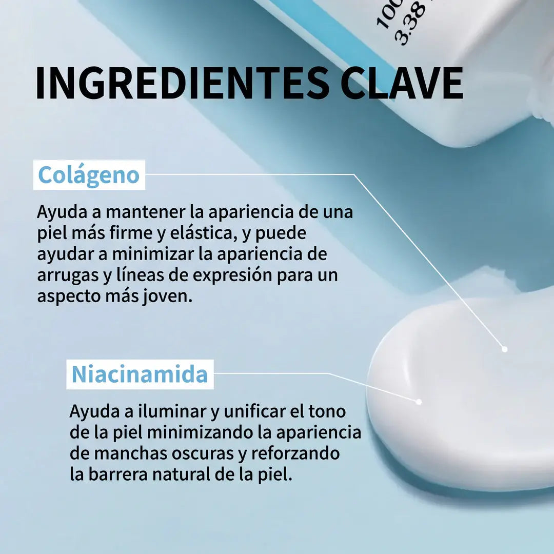 Crema hidratante de colágeno y niacinamida, 100 ml