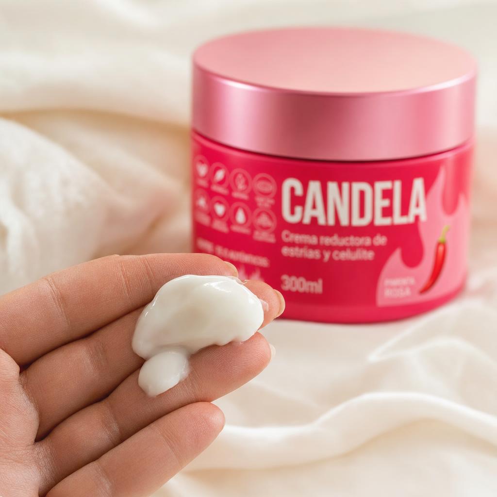 Textura de la crema CANDELA en la mano