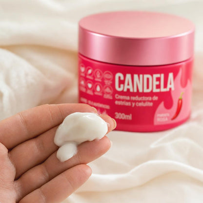 Textura de la crema CANDELA en la mano