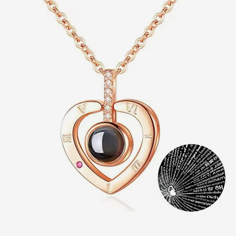 Collar en forma de corazón