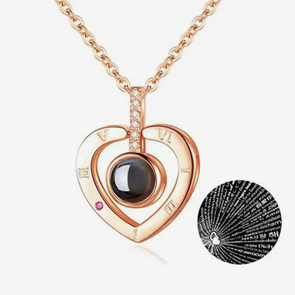 Collar en forma de corazón