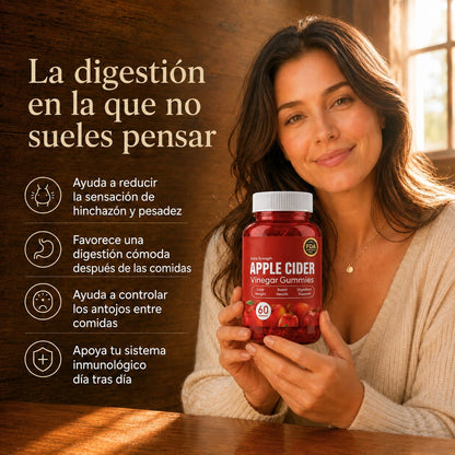 Gomitas de vinagre de manzana, 60 unidades
