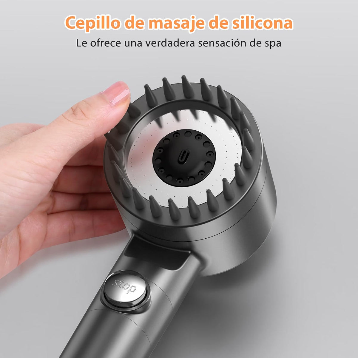 Cepillo de masaje de silicona