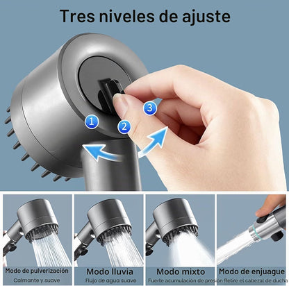Tres niveles de ajuste y modos de salida del agua