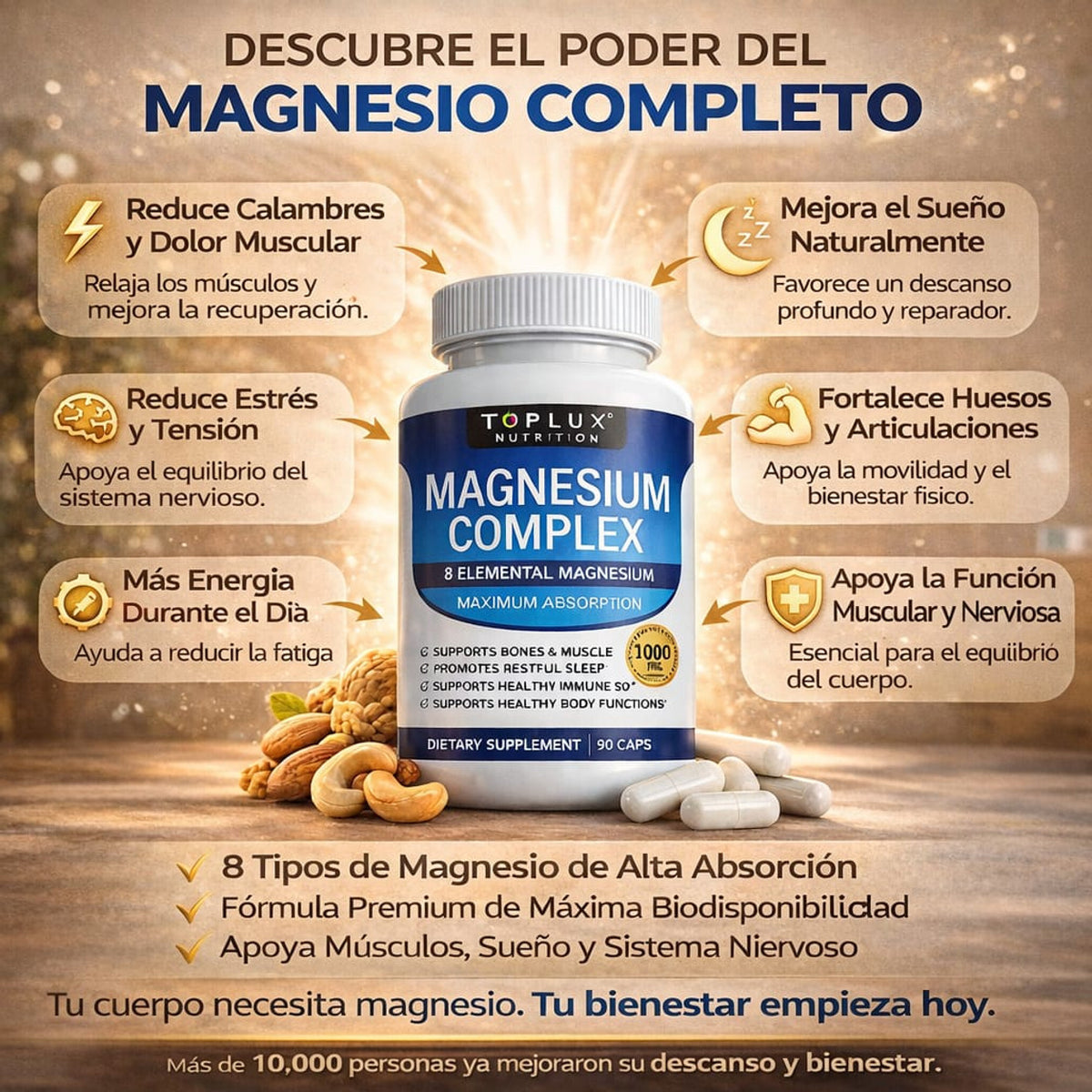 Beneficios del complejo de magnesio