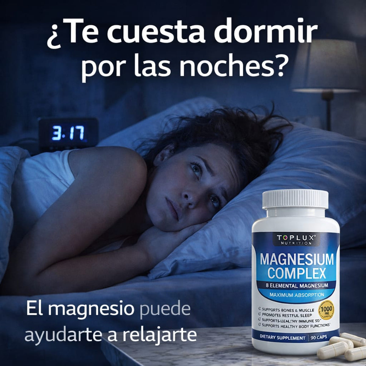Persona desvelada de madrugada