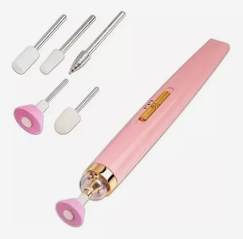 Set de manicura eléctrico con 5 cabezales