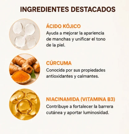Ácido kójico, cúrcuma y niacinamida: para qué sirve cada uno
