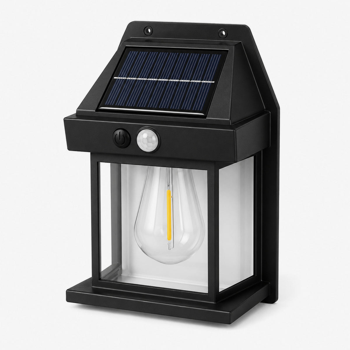 Lámpara solar exterior con sensor de movimiento